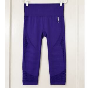 Gymshark Purple High Waisted Seamless Cropped Leggings Capri Workout Athletic